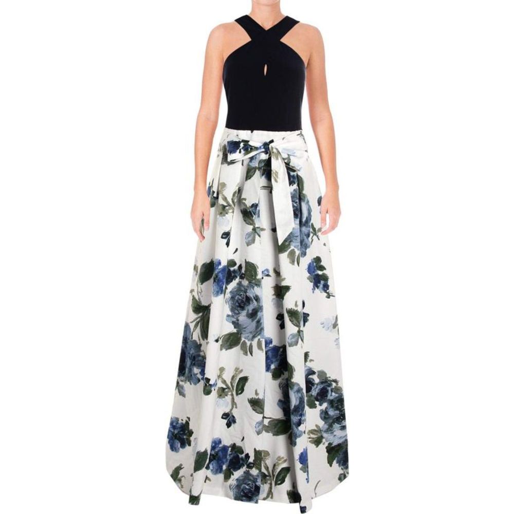 LAUREN RALPH LAUREN Womens Floral Print Ballgown Dress 10 - Picture 2 of 4